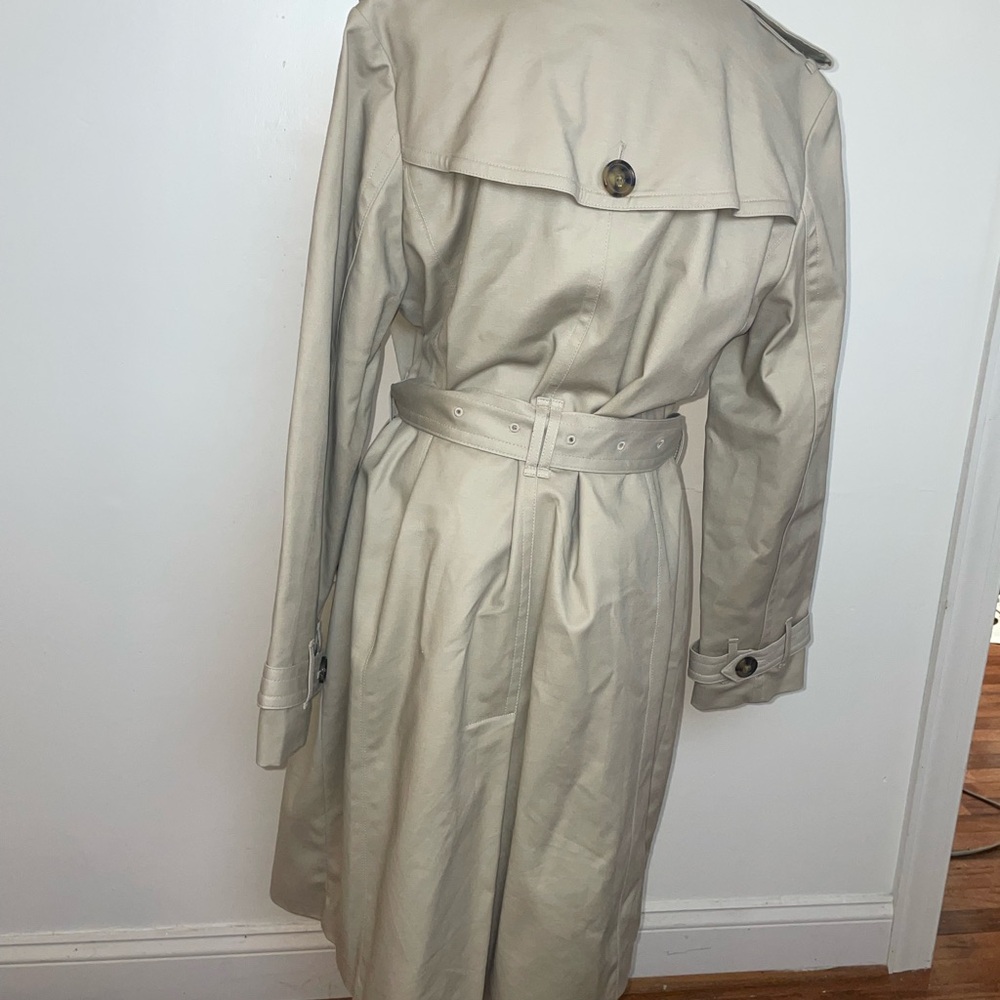 Vintage Classic Beige khaki Trench Coat Liz Claiborne Removable liner large - Picture 5 of 12